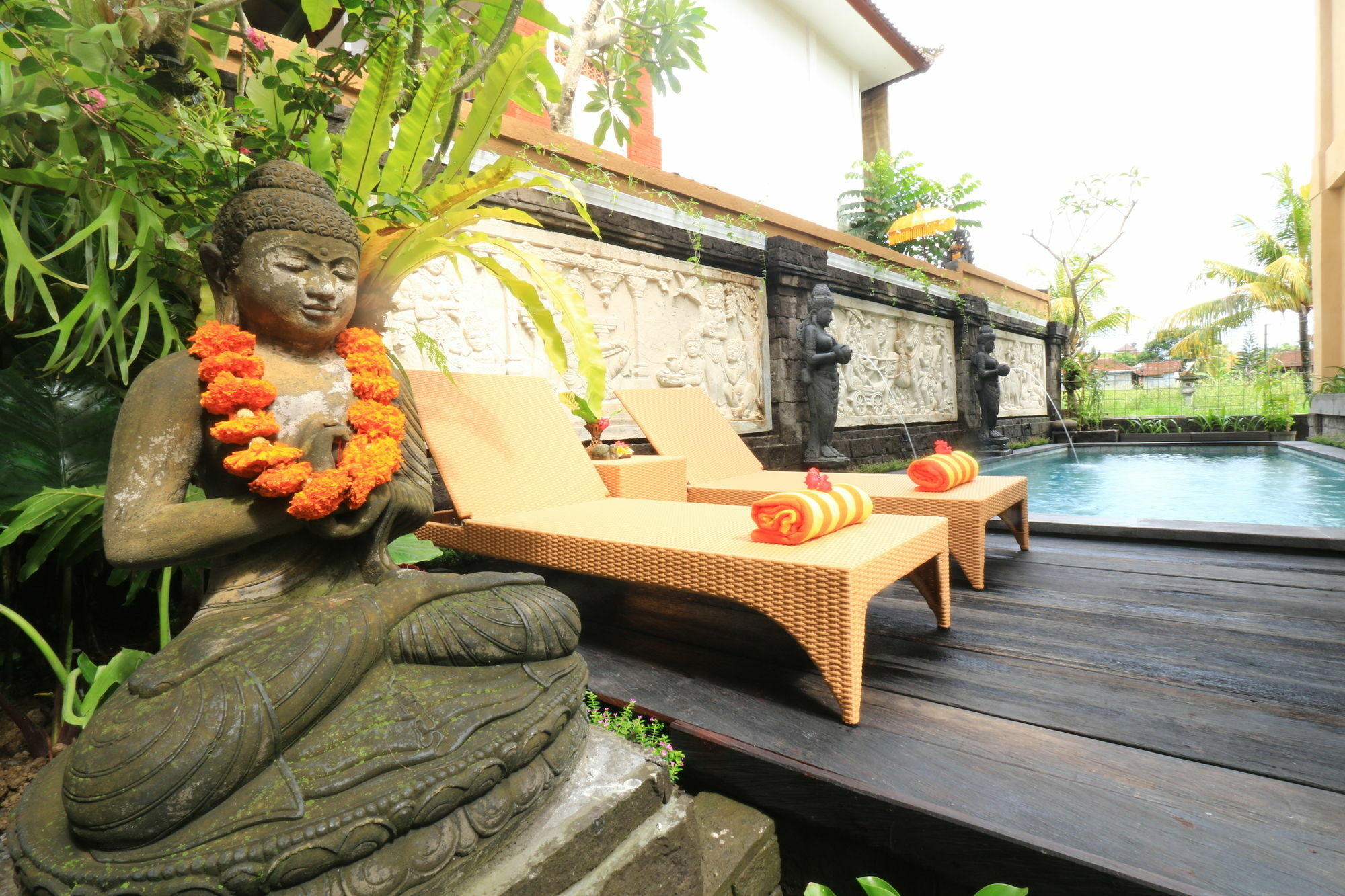 Frangipani Bungalow Otel Ubud Dış mekan fotoğraf